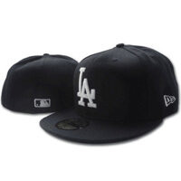 Mũ lưỡi trai chất lượng cao Topi MLB Los Angeles Dodgers, mũ vừa vặn 59FIFTY, mũ đầy đủ, mũ thêu cho nam nữ, mũ New Era