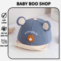 Mũ lưỡi trai cho bé hình con gấu hoạt hình cute, mũ phớt lưới trai cho bé trai  BABY BOO SHOP