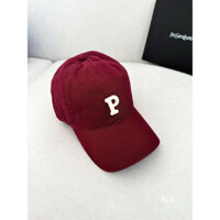 Mũ Lưỡi Trai Chữ P Đỏ Mận MPB