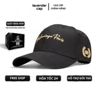 Mũ lưỡi trai đen Balenciaga Paris logo thêu chữ kí, nón kết thời trang Balen nam nữ full hộp