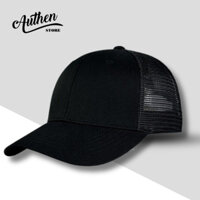 Mũ lưỡi trai đen trơn lưới hàng xuất dư full hộp cao cấp dành cho cả nam và nữ free size