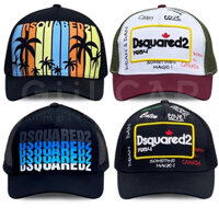 Mũ Lưỡi Trai DSQUARED2 Khoá Nút Thời Trang Nam Nữ, nón kết kaki phối lưới Dsquared2 thoáng mát