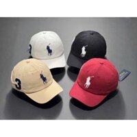 Mũ lưỡi trai form mềm logo hình con ngựa phong cách thời trang unisex