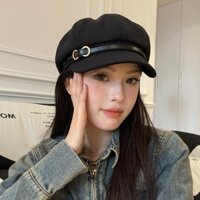 Mũ lưỡi trai hình bát giác Nhật Bản mùa hè dành cho nữ Mũ nồi thông thường Retro