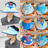 Mũ Lưỡi Trai Hở Chóp Chống Nắng Có Quạt Lớn Cho Bé Trai