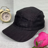 Mũ lưỡi trai jean phối lưới đuôi khóa da