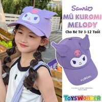 Mũ Lưỡi Trai Kuromi My Melody Hello Kitty Pachacco Chất Liệu Cotton Thoáng Khí - Nón Lưỡi Trai Cho Bé 3-12 Tuổi