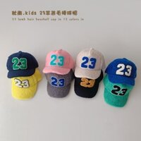 Mũ Lưỡi Trai Len Cừu In Hình 23 Chữ Cái Thời Trang Thu Đông Cho Bé
