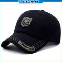 Mũ Lưỡi Trai Lính Mỹ US ARMY U890, Nón Lưỡi Trai Rằn Ri Đi Phượt Phong Cách Lính - HÀNG CHÍNH HÃNG - Đen