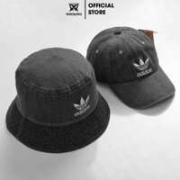 Mũ lưỡi trai Meowist Black Wash Jean, nón Cap logo das vải jeans đen, nón lưỡi trai hàn quốc