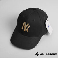 Mũ lưỡi trai MLB logo NY chất liệu vải Kaki Black 3, nón lưỡi trai Hàn Quốc