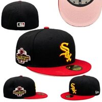 Mũ lưỡi trai Mũ bóng chày Snapback lưỡi trai bít đuôi MLB dành cho nam nữ thêu chữ phong cách hiphop M0412-S05
