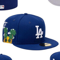 Mũ lưỡi trai  Mũ bóng chày Snapback lưới trai bít đuôi MLB  Los Angeles 59sixty dành cho nam nữ thêu chữ LA