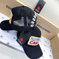 Mũ lưỡi trai nam nữ D2 cotton thêu logo chữ Dsq Canada đỏ gáy lưới thêu chữ MLT48P