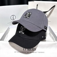 Mũ lưỡi trai ngắn vành cứng mũ lưỡi trai nam và nữ chữ thêu chữ hàn quốc mũ bóng chày chống nắng đường phố