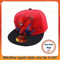 Mũ lưỡi trai 💖 Nón bé trai người nhện phong cách Hiphop cho bé 4- 14Tuổi
