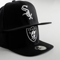 Mũ Lưỡi Trai / Nón Kết / Snapback Bít Đuôi M.L.B Raiders Jr NFL Training Mesh Black 9fifty Cao Cấp