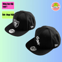 Mũ Lưỡi Trai / Nón Kết / Snapback Bít Đuôi M.L.B Raiders Jr NFL Training Mesh Black 9fifty