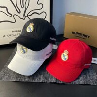Mũ lưỡi trai, nón kết kaki mềm đẹp thêu logo câu lạc bộ Real Madrid chất dày đẹp
