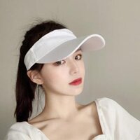 Mũ Lưỡi Trai Nón Kết Kaki Tennis Nửa đầu 422 Phong Cách Ulzzang Form Unisex Nam Nữ - P422 trắng