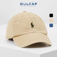Mũ lưỡi trai nón kết POLO logo ngựa basic cho nam nữ form mềm chất Kaki thoáng mát Full tem mác - Gulcap