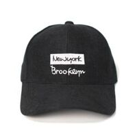 Mũ lưỡi trai  Nón kết thêu chữ Newyork phong cách Ulzzang form unisex nam nữ N03 - Đen