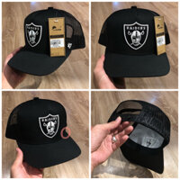 Mũ Lưỡi Trai, Nón Kết Trucker Raiders Phối Lưới Thoáng Mát, Form Dáng Đứng Đẹp