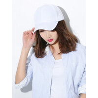 Mũ Lưỡi Trai, Nón Lưỡi Trai Đội Đầu Cho Nam Nữ Phong Cách Đơn Giản MD01 - Trắng