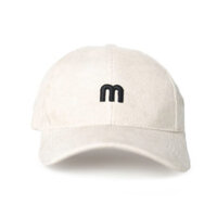 Mũ lưỡi trai - nón Ulzzang vải kết nhung thêu chữ M unisex nam nữ chống nắng phong cách thời trang, cá tính - be