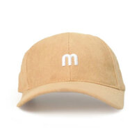 Mũ lưỡi trai - nón Ulzzang vải kết nhung thêu chữ M unisex nam nữ chống nắng phong cách thời trang, cá tính -  vàng