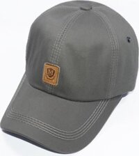 Mũ lưỡi trai nữ cá tính gắn mặt da M Jean BL27 - Xám xanh