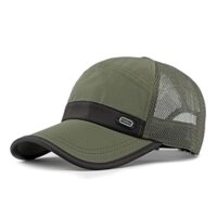 Mũ lưỡi trai nửa lưới thoáng khí PODRLN - Xanh quân đội