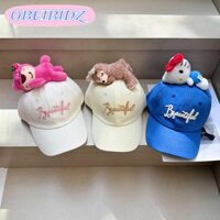 Mũ lưỡi trai OBEIBIDZ, Mũ bóng chày búp bê sang trọng Lotso, Mũ chống nắng Cotton Hello Kitty có thể điều chỉnh mùa hè đi chơi