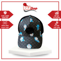 Mũ lưỡi trai phối lưới in họa tiết hình Doraemon đáng yêu, nón da nam nữ unisex chất liệu vải da bền màu
