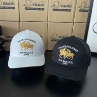Mũ lưỡi trai phong cách bít đuôi logo ngựa vàng thời trang xuân hè cho nam