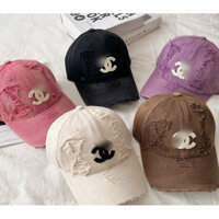 Mũ lưỡi trai rách, chất bò thô, có 5màu