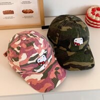 Mũ lưỡi trai rằn ri hello kitty 84