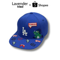 Mũ lưỡi trai Snapback LA Xanh cho bé, nón cho trẻ em phù hợp cho bé từ 2 đến 8 tuổi dễ dàng điều chỉnh phía sau
