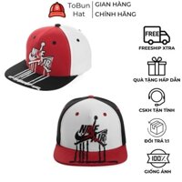 Mũ Lưỡi Trai Snapback Nike Air Jordan Phong Cách Thể Thao 2 Màu Đen Đỏ