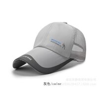 Mũ Lưỡi Trai Thể Thao- Lưỡi Dài - Xám