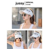 Mũ Lưỡi Trai Thể Thao Nam Nữ Jussy Fashion Nón Kết Nửa Đầu Thời Trang Du Lịch Dã Ngoại Nhiều Mẩu Hot Trend - NỬA ĐẦU SPORT TRẮNG