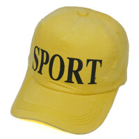 Mũ lưỡi trai thể thao Sport thời trang, chất liệu vải cotton gân nổi đẹp mắt - Hạnh Dương - Vàng