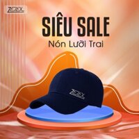 Mũ Lưỡi Trai Thêu Zflex Màu Xanh Navy Năng Động Unisex Thời Trang Nam Nữ