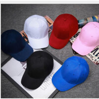 Mũ lưỡi trai trơn đủ màu bắt mắt, năng động, nam và nữ dùng ok - Đỏ