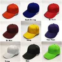 Mũ lưỡi trai TRƠN đủ màu phù hợp với cả nam và nữ - Xanh dương