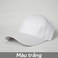 Mũ Lưỡi trai trơn Nón kết basic phong cách Ulzzang form unisex nam nữ  CoolZy - Màu Trắng