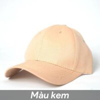 Mũ Lưỡi trai trơn Nón kết basic phong cách Ulzzang form unisex nam nữ  CoolZy - Màu Kem