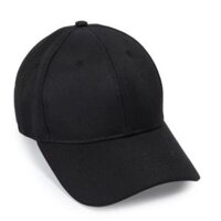 Mũ lưỡi trai trơn unisex nhiều màu sắc thời trang, form chuẩn, nón kết dành cho nam và nữ, dáng Hàn Quốc hot trend - Đen