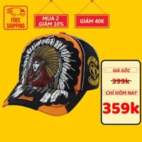 Mũ lưỡi trai True Religion Nón Lưỡi Trai Thêu Thổ Dân Cao Cấp