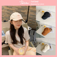 Mũ lưỡi trai unisex nam nữ, Nón kết chất cotton họa tiết thêu bóng tennis, thời trang phong cách Hàn Quốc - Mã MLT011
